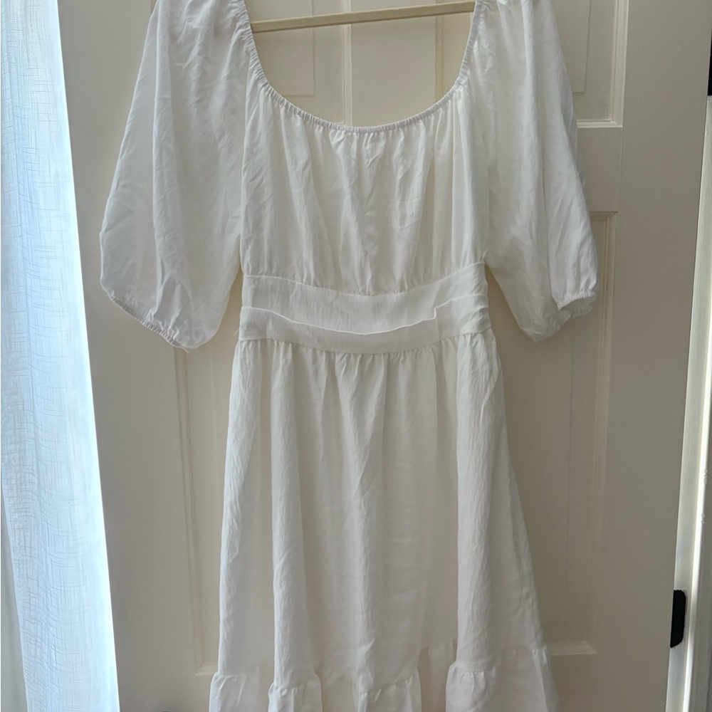 Amazon Women's White Midi Dress